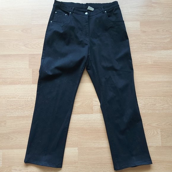 Ladies Blue Willis Black Trousers - Picture 1 of 9